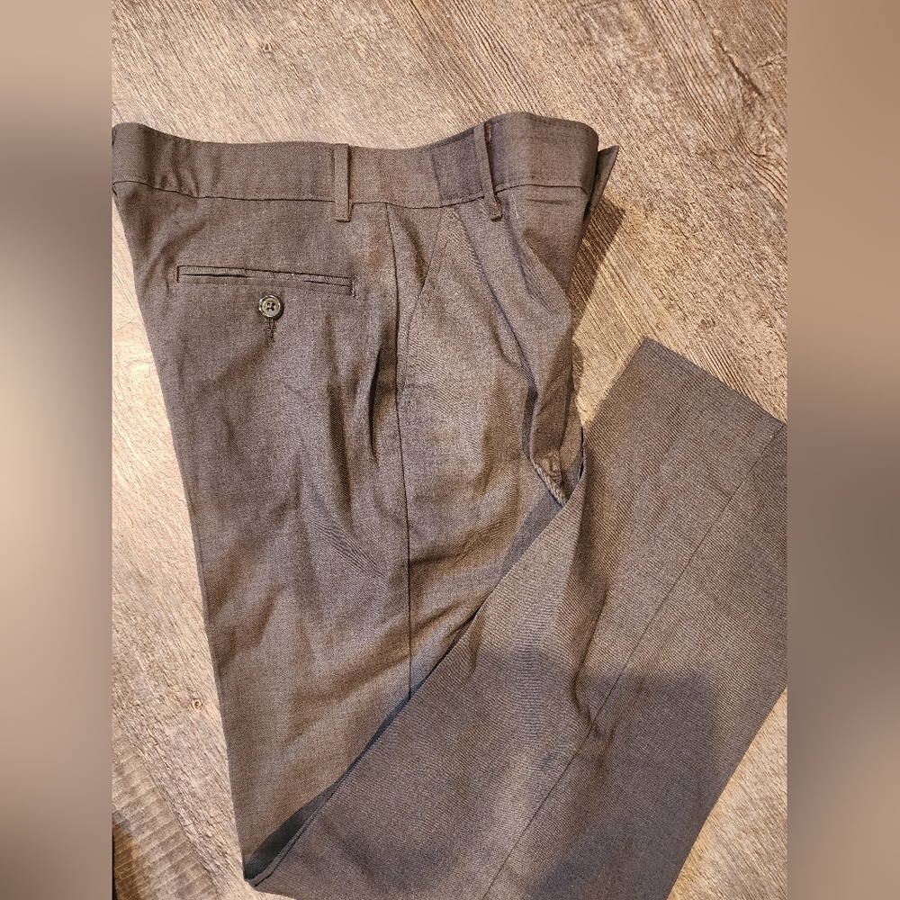 Boys size 12 Dockers dark grey dress pants.
